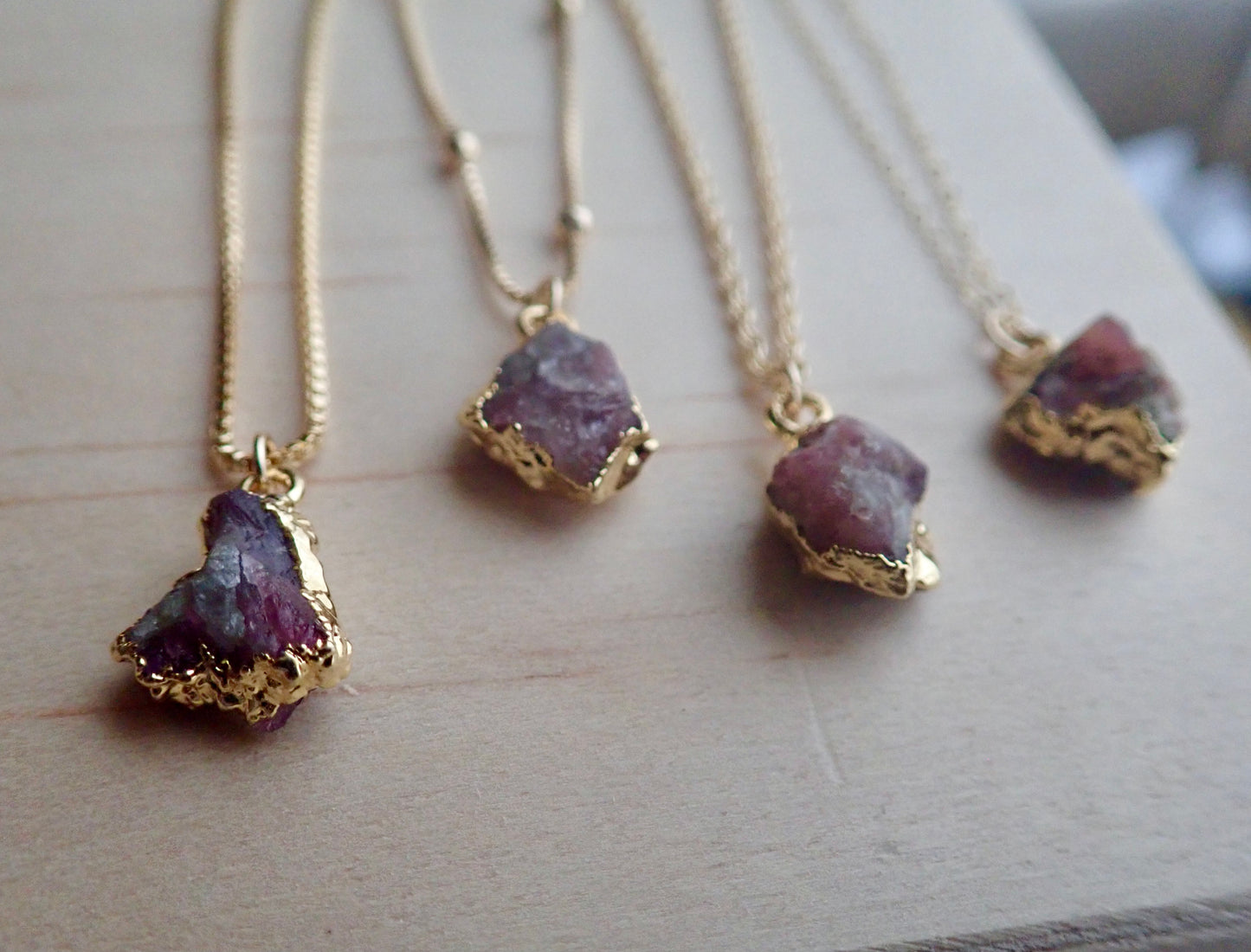 Plato Pink Tourmaline Necklace