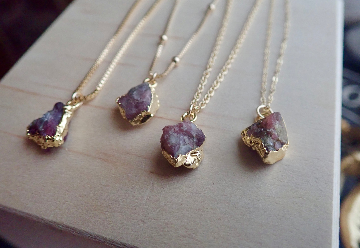 Plato Pink Tourmaline Necklace