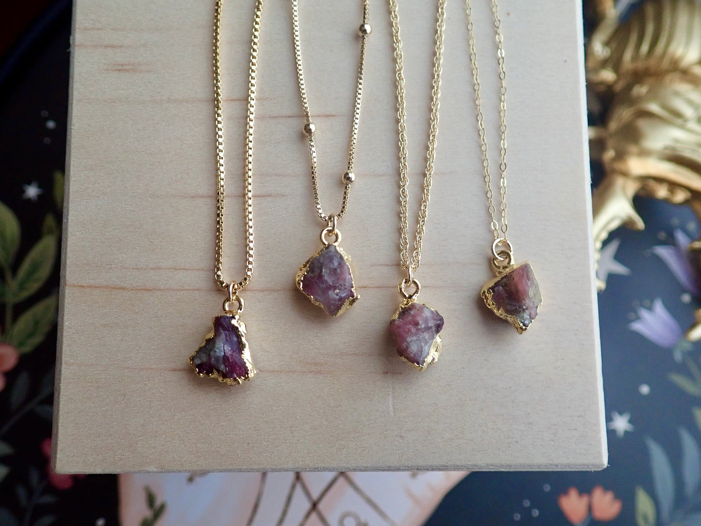 Plato Pink Tourmaline Necklace