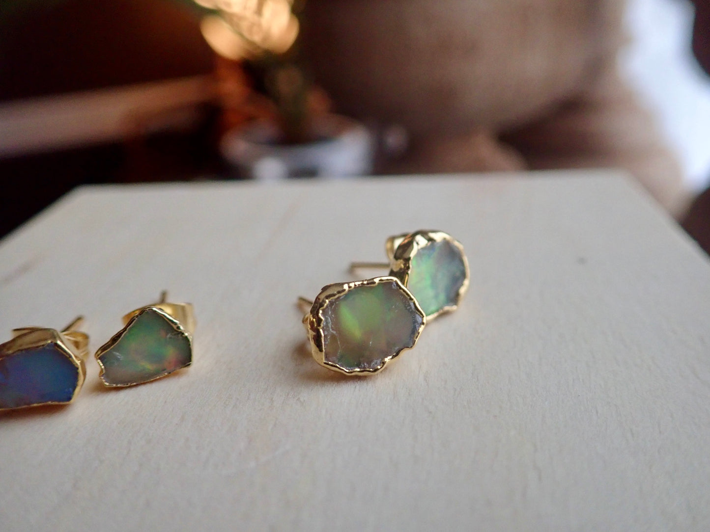 Oh Mami Fire Opal Studs