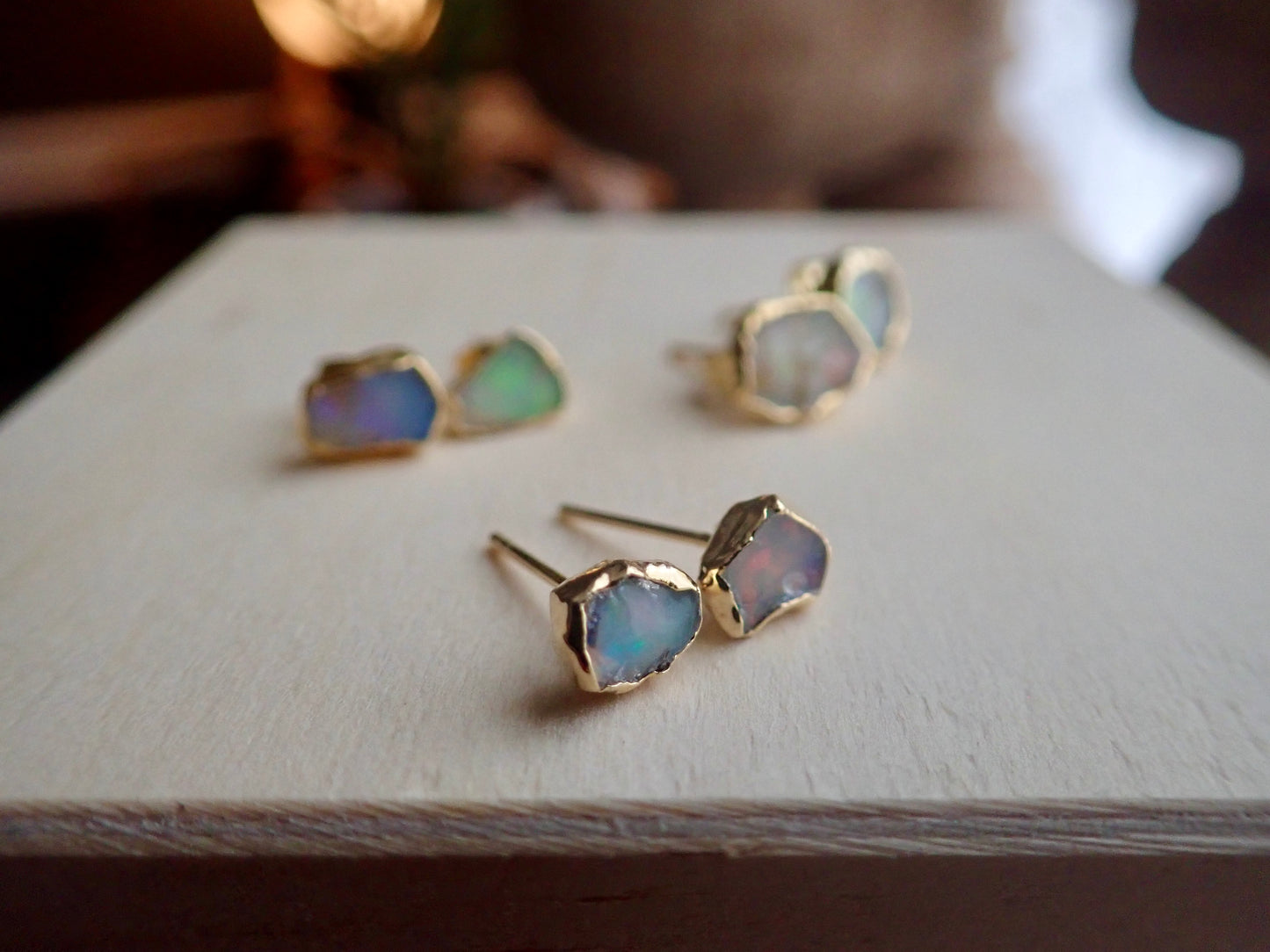 Oh Mami Fire Opal Studs