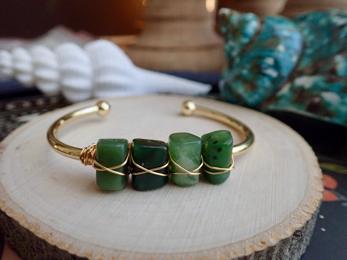 Jessie Jade Bangle Bracelet