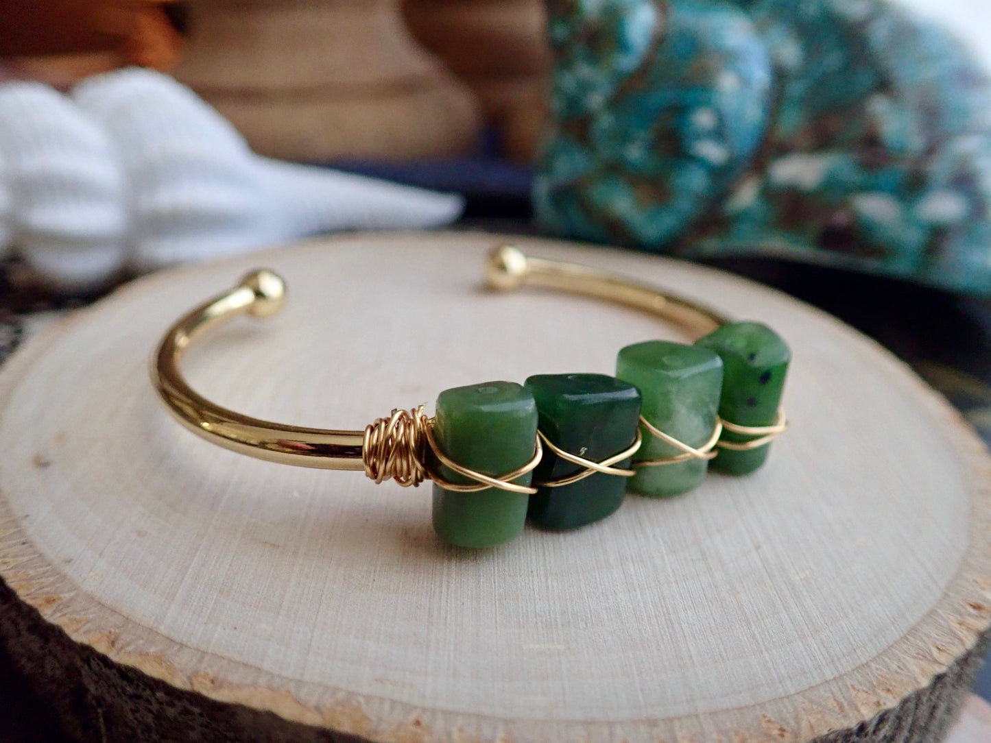 Jessie Jade Bangle Bracelet