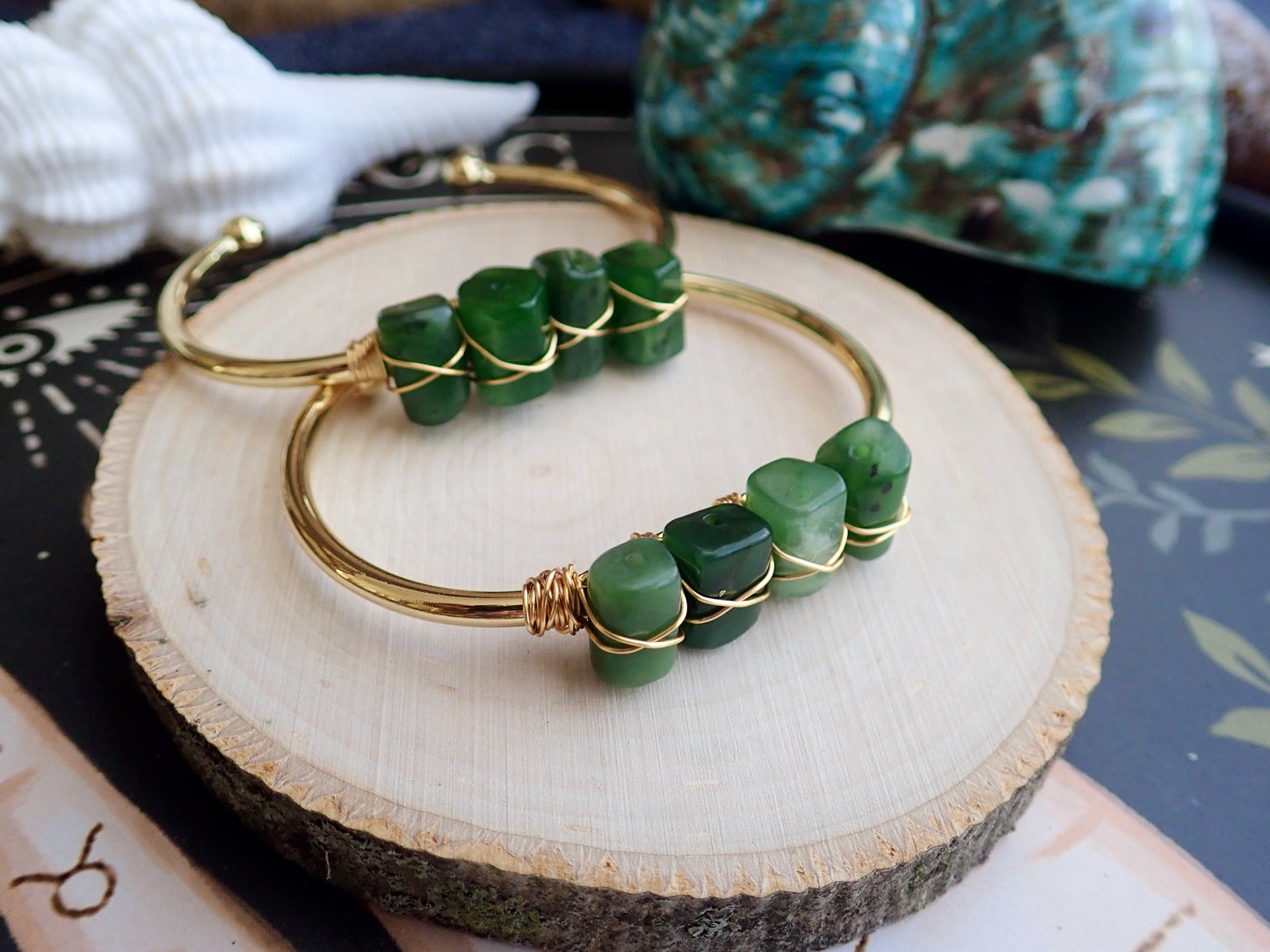 Jessie Jade Bangle Bracelet