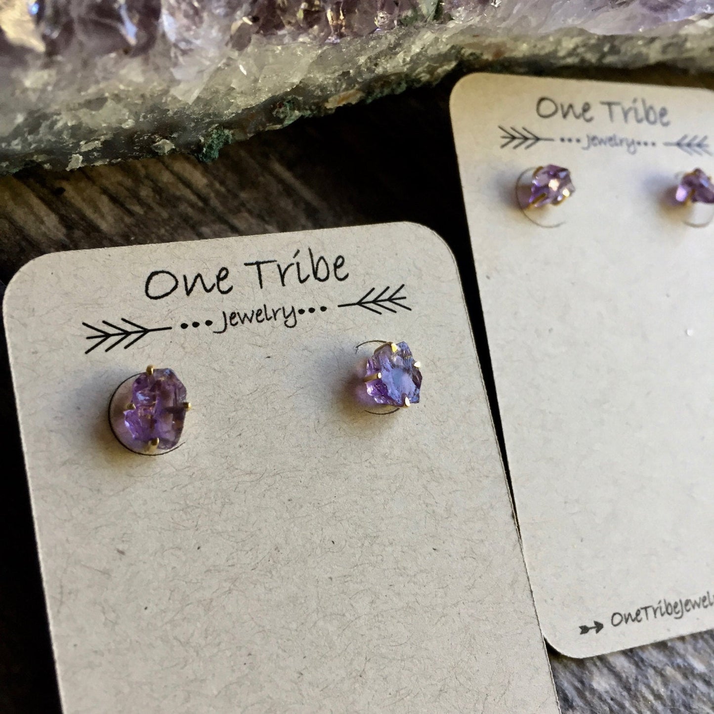 Dainty Amethyst Earrings