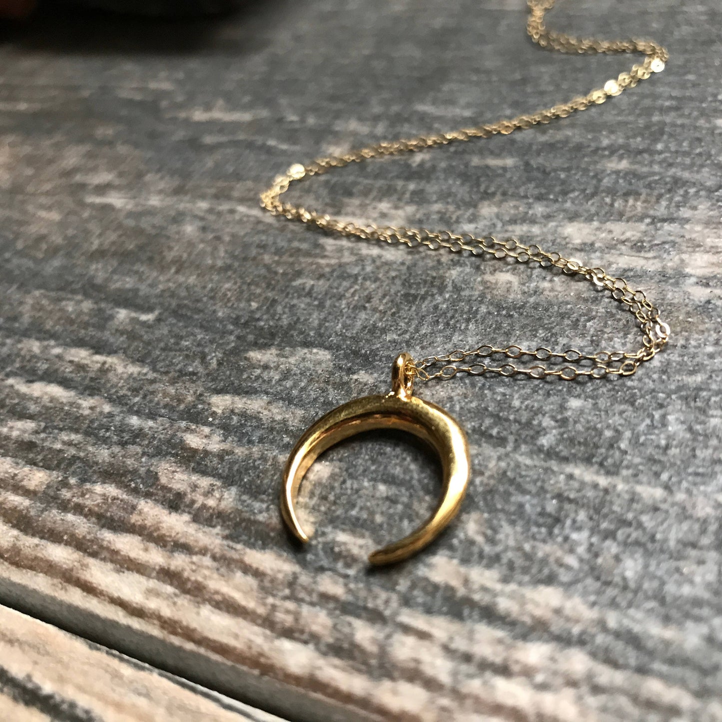 Cylene Crescent Moon Necklace