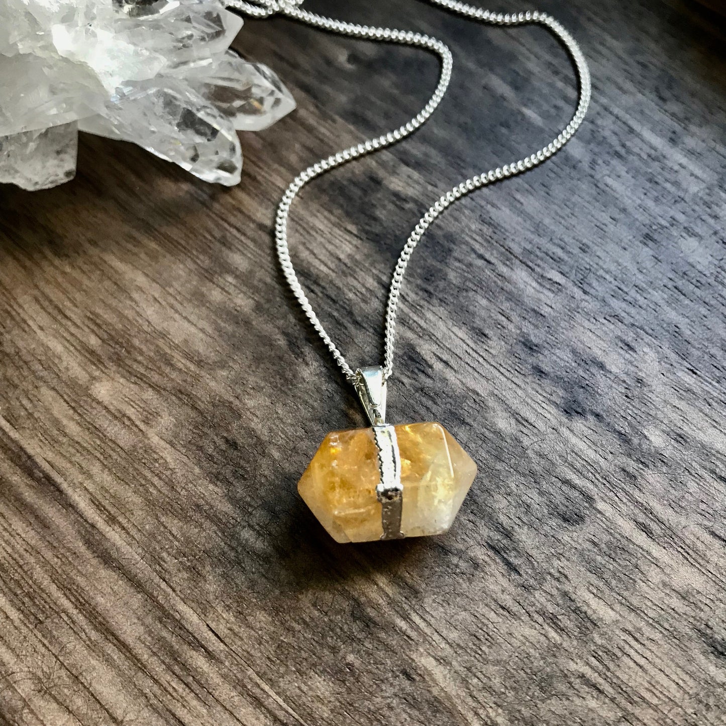 Carly Citrine Necklace