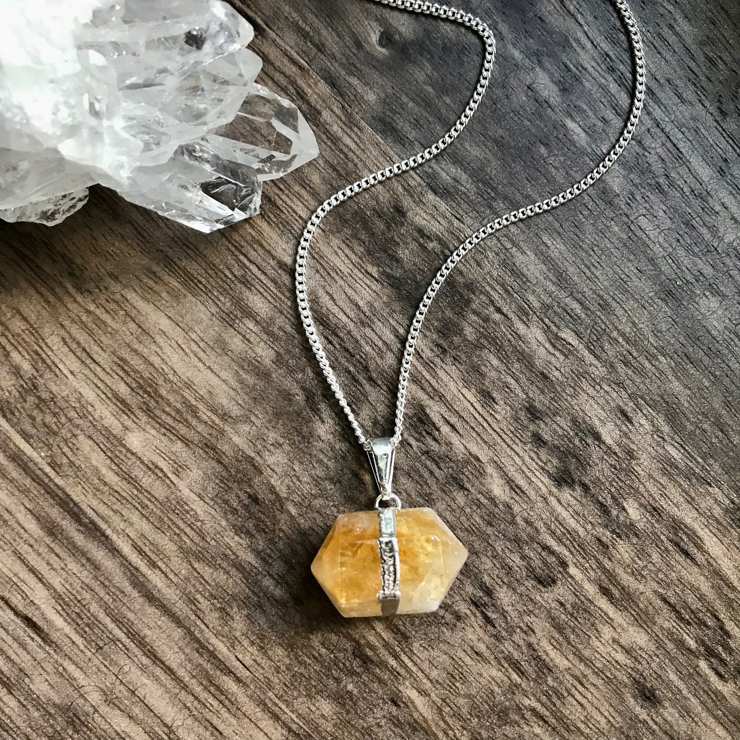 Carly Citrine Necklace