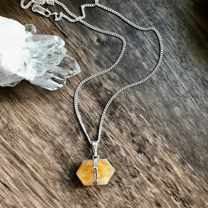 Carly Citrine Necklace