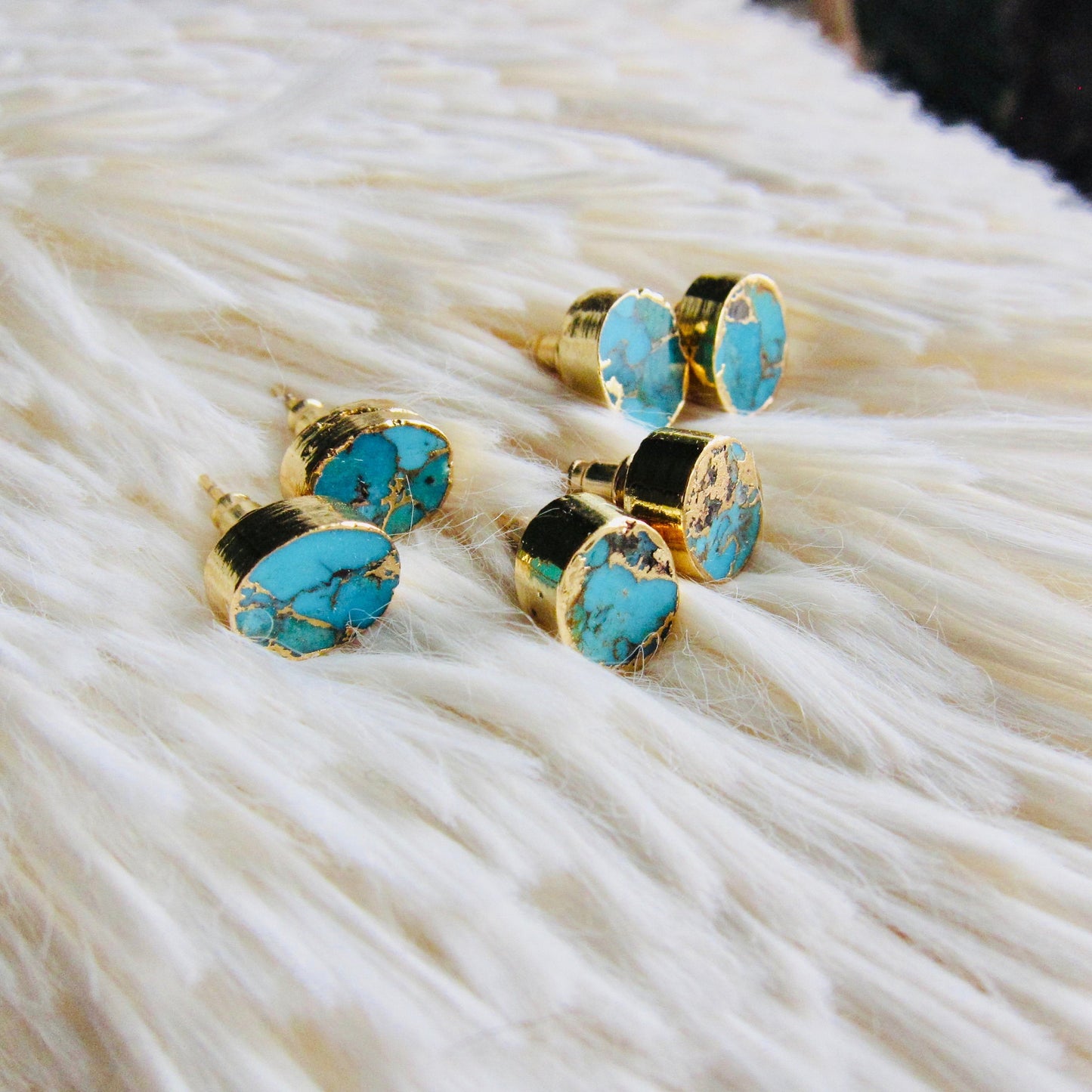 Tricia Turquoise Studs