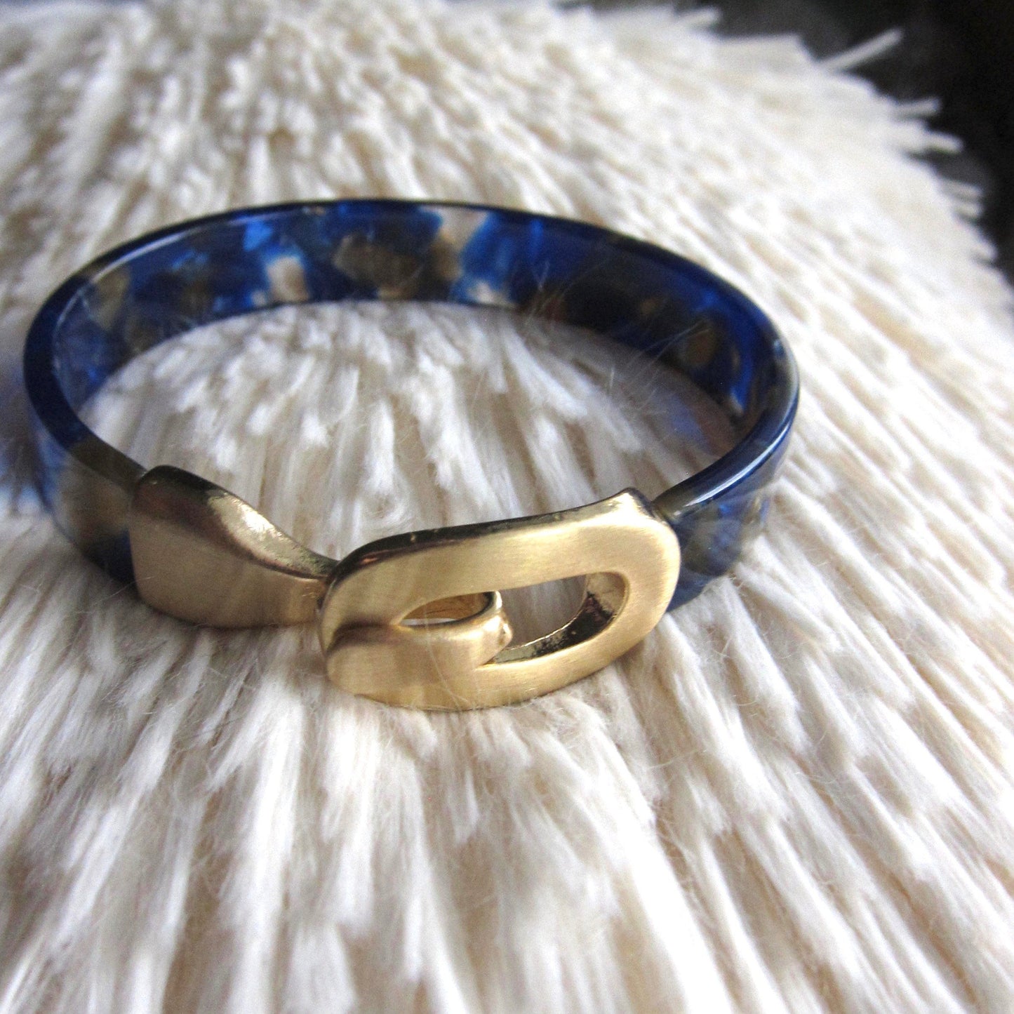 Brandi Blue Tortoise Shell Bracelet