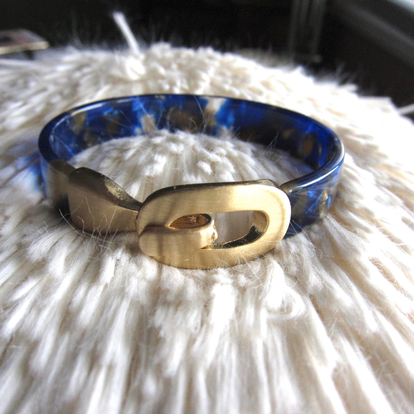 Brandi Blue Tortoise Shell Bracelet