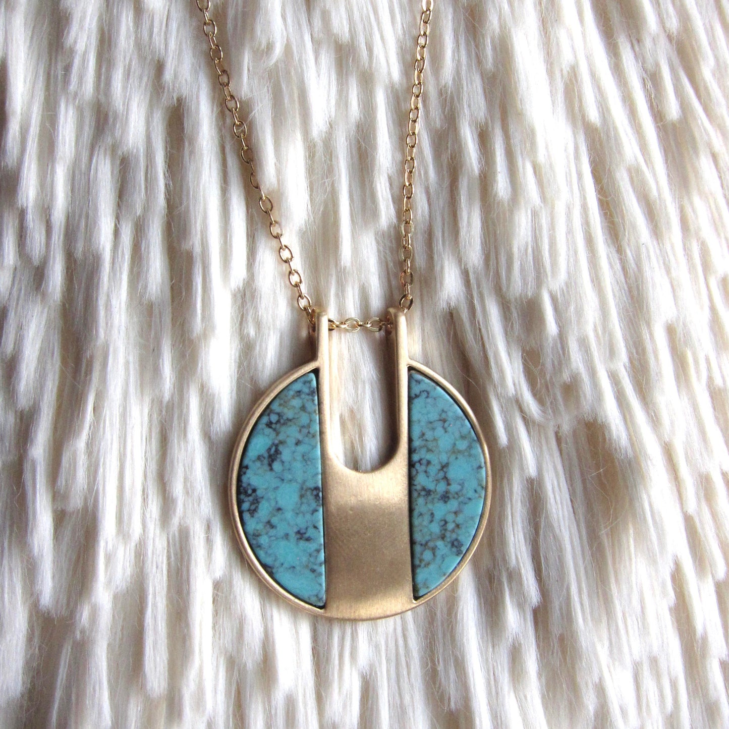 Turquoise Necklace Gold,Geometric Layering Necklace,Turquoise Jewelry,Geometric Turquoise Necklace,Faux Turquoise ,Boho Womens Jewelry