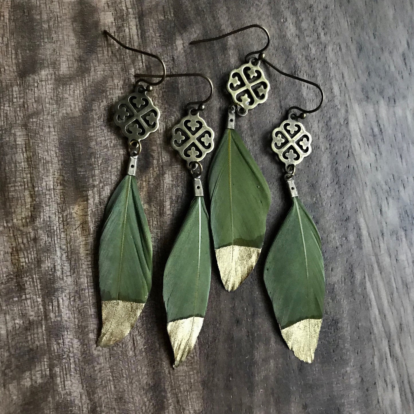 Costa Sol Feather Earrings