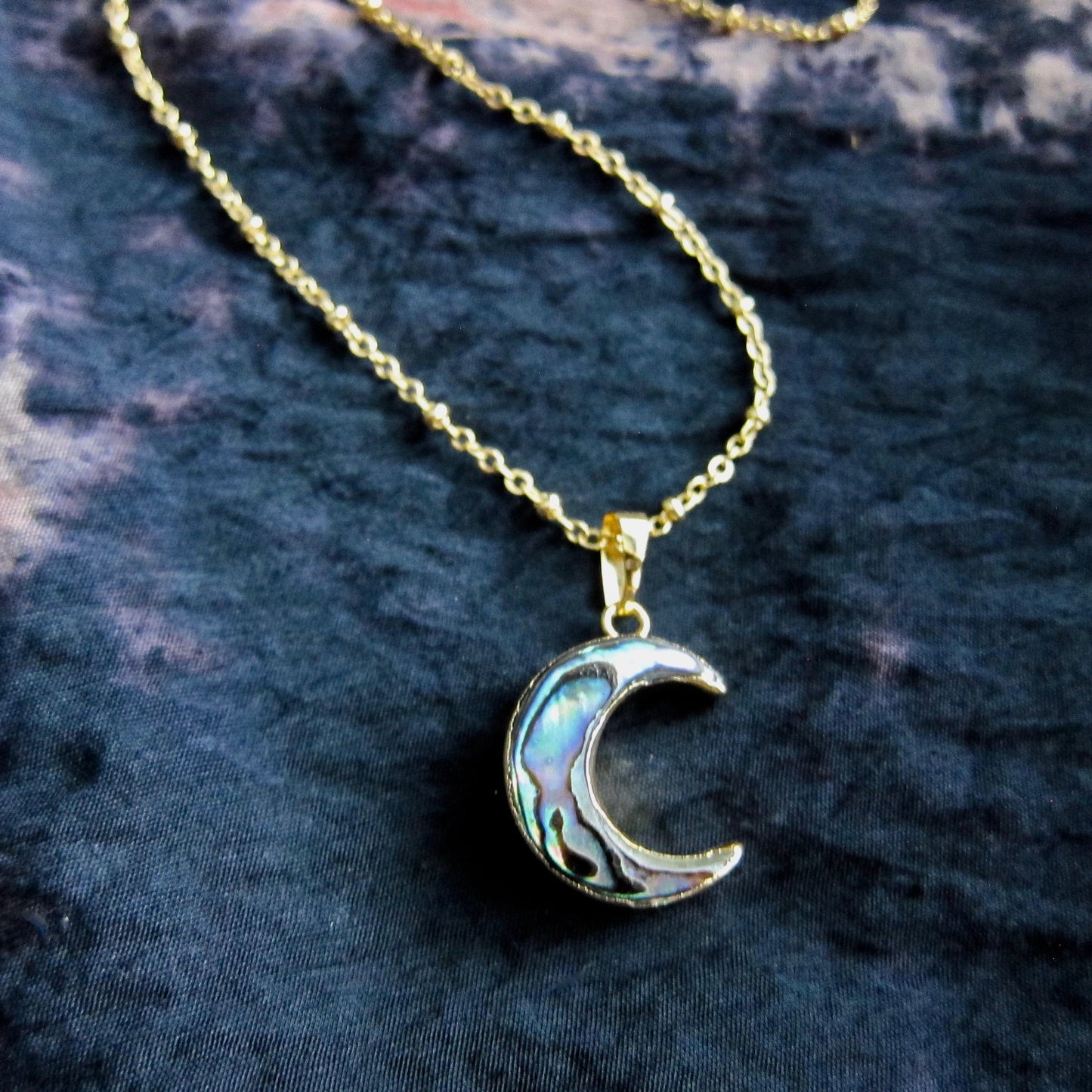 Celeste Crescent Moon Necklace