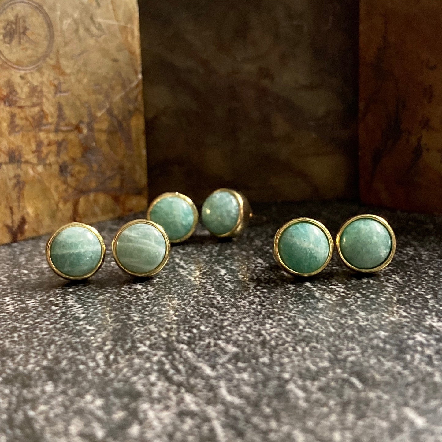 Hippolyta Amazonite Earrings