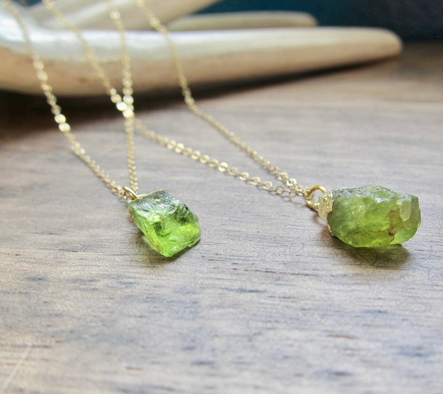 Positana Raw Peridot Necklace