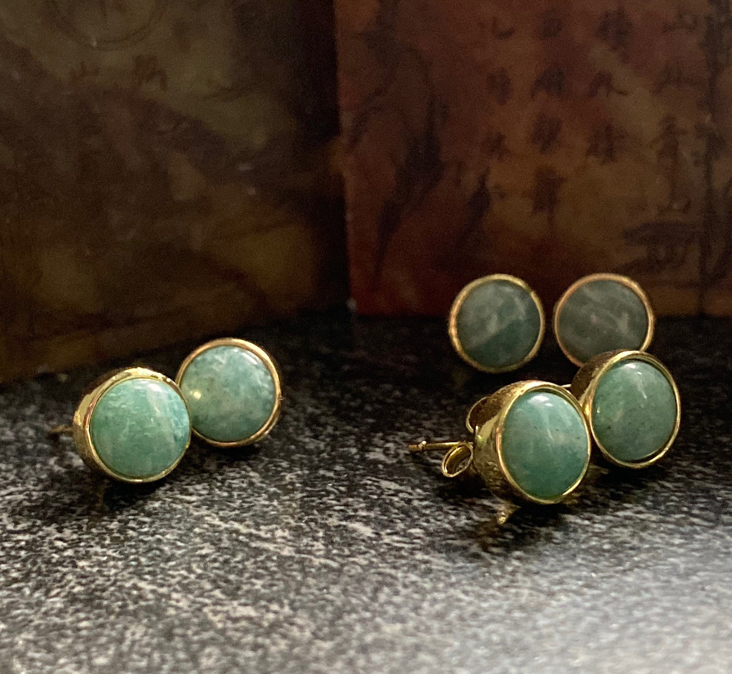 Hippolyta Amazonite Earrings