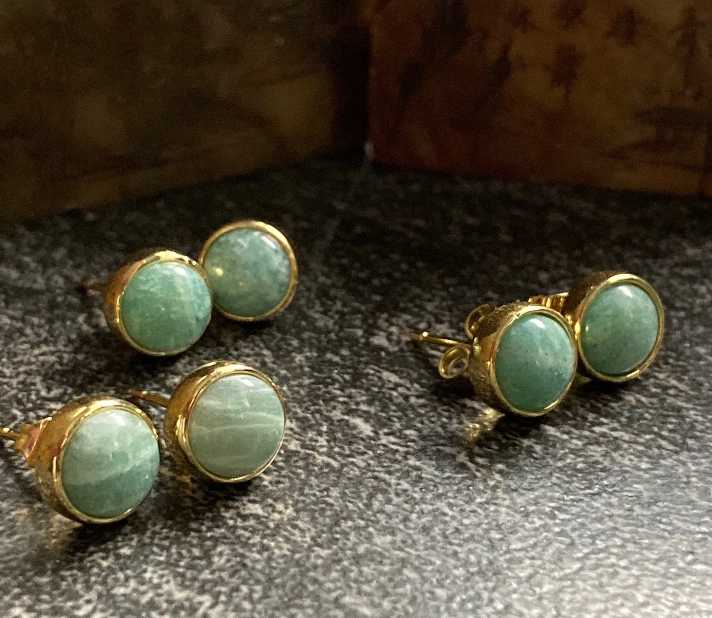 Hippolyta Amazonite Earrings