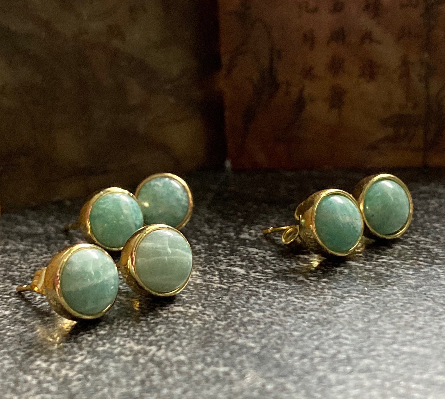 Hippolyta Amazonite Earrings