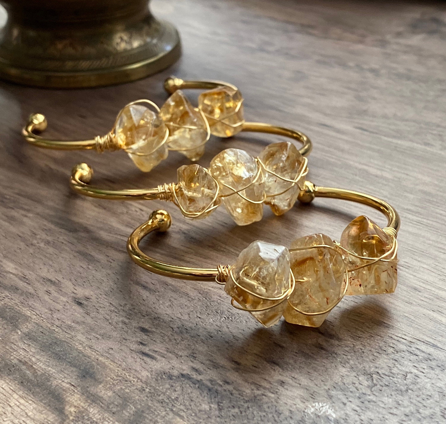 Heliopolis Citrine Bangle Bracelet