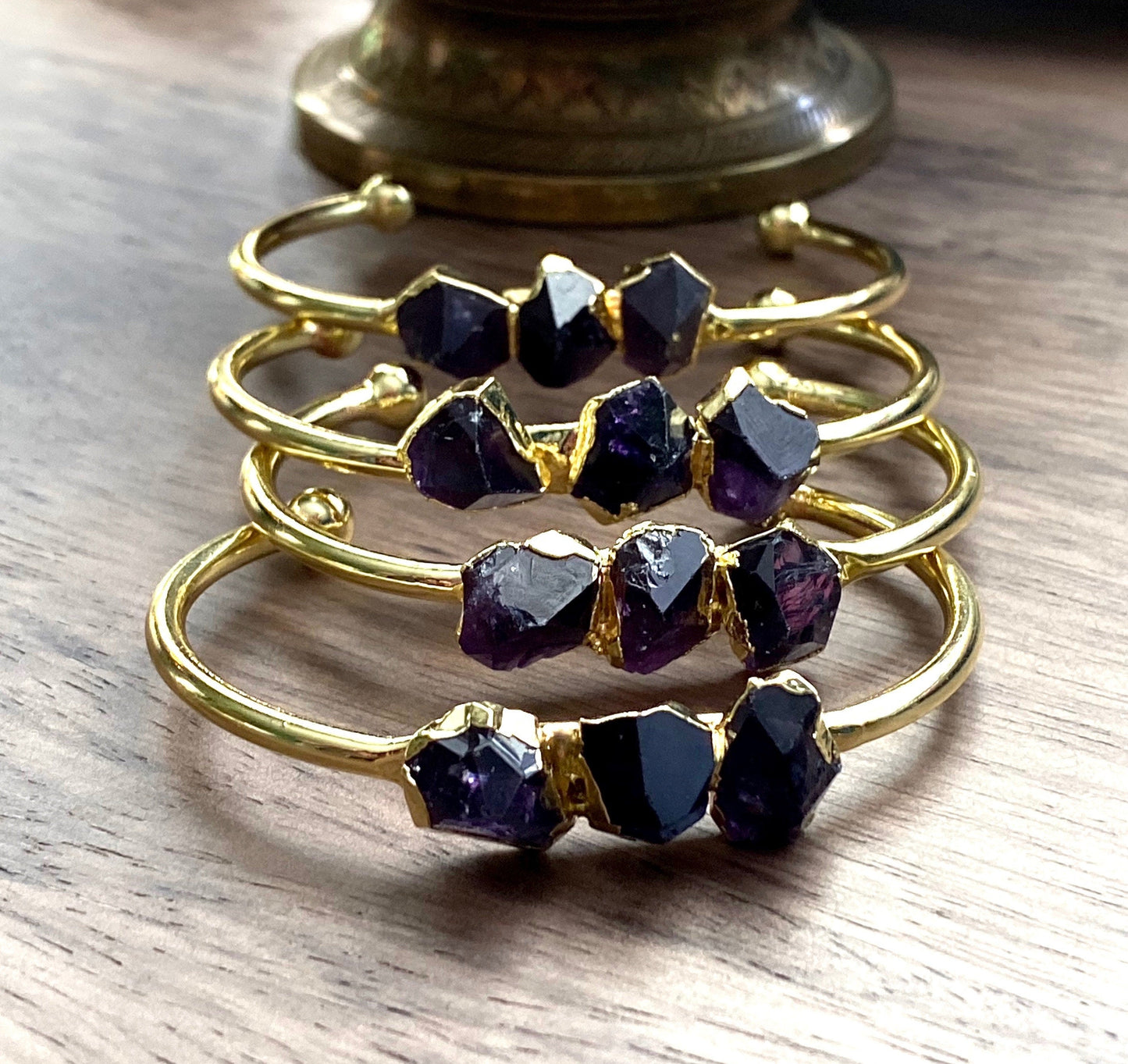 The Athena Amethyst Bangle