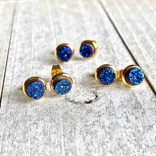 Delphi Druzy Studs