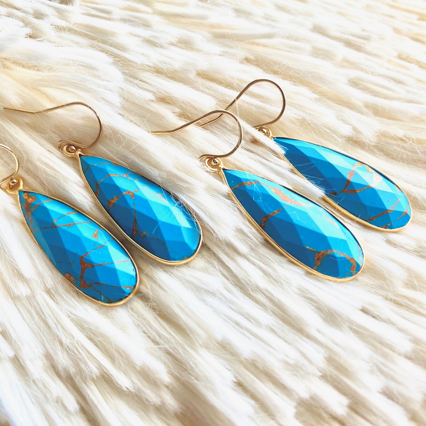 So True Blue Turquoise Dangles