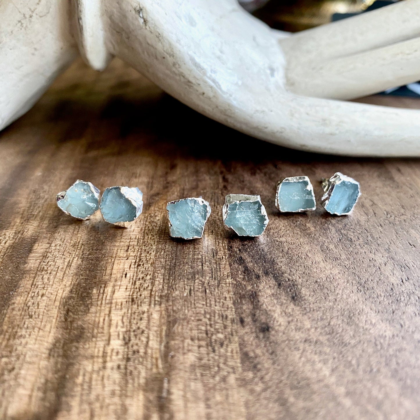 Argento Aquamarine Earrings in Silver