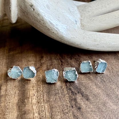 Argento Aquamarine Earrings in Silver