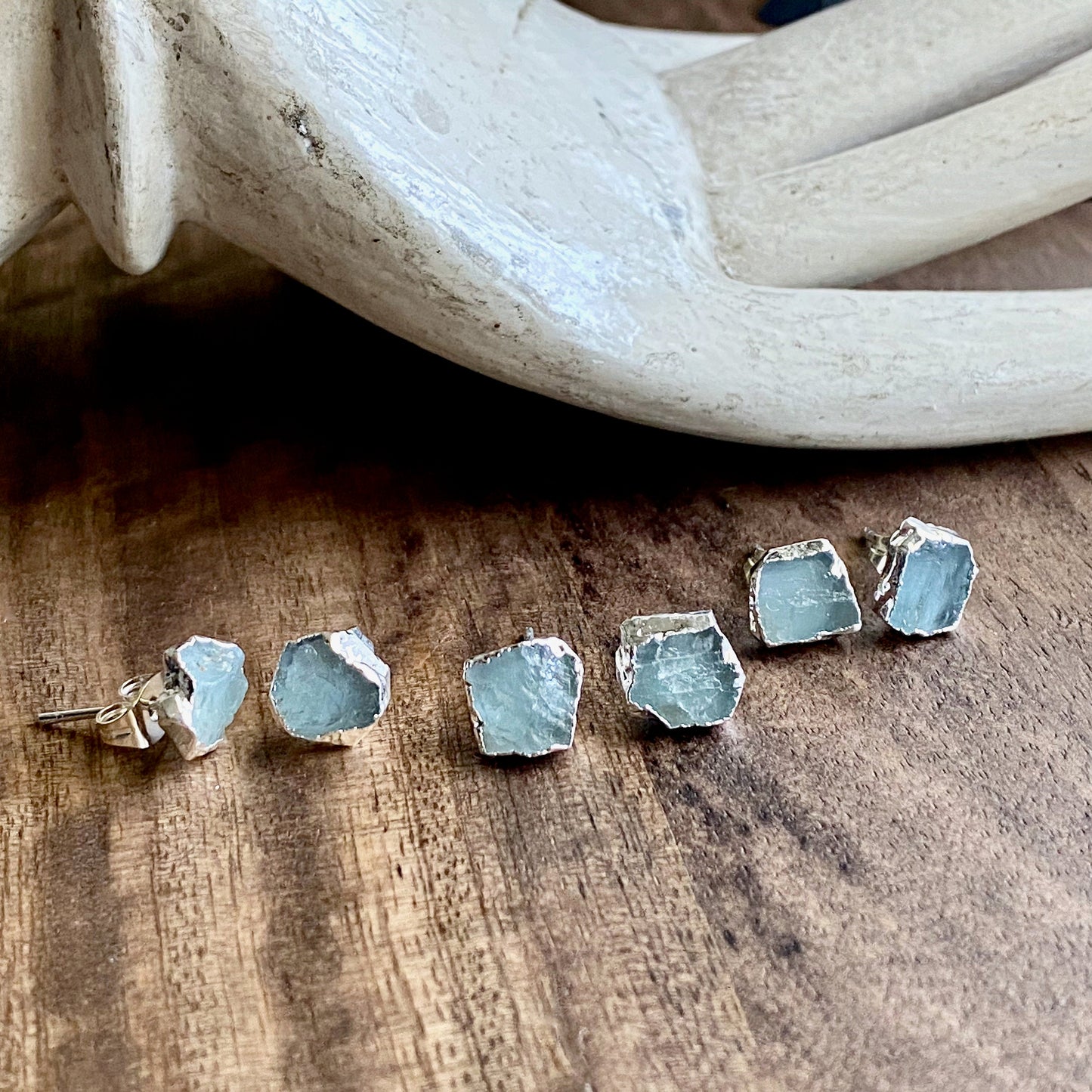 Argento Aquamarine Earrings in Silver