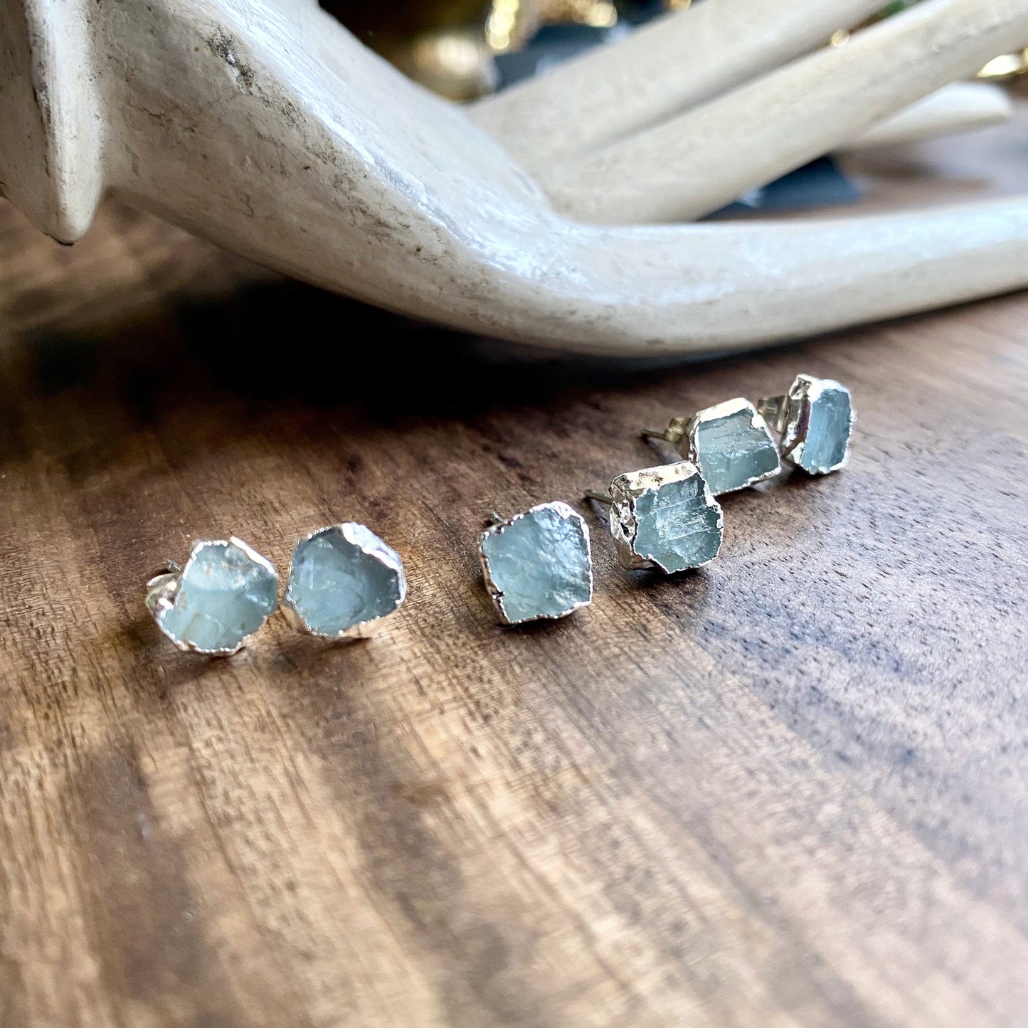 Argento Aquamarine Earrings in Silver