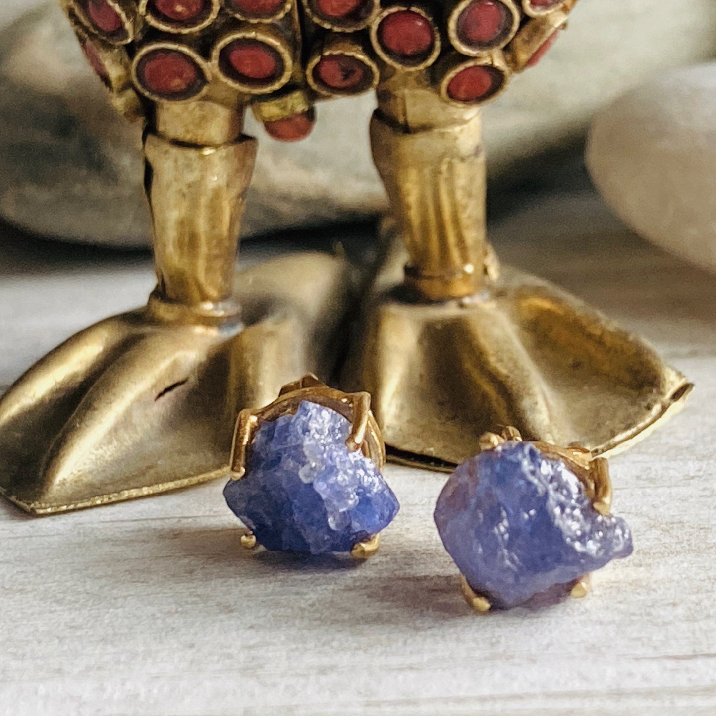 Tallulah Tanzanite Stud Earrings