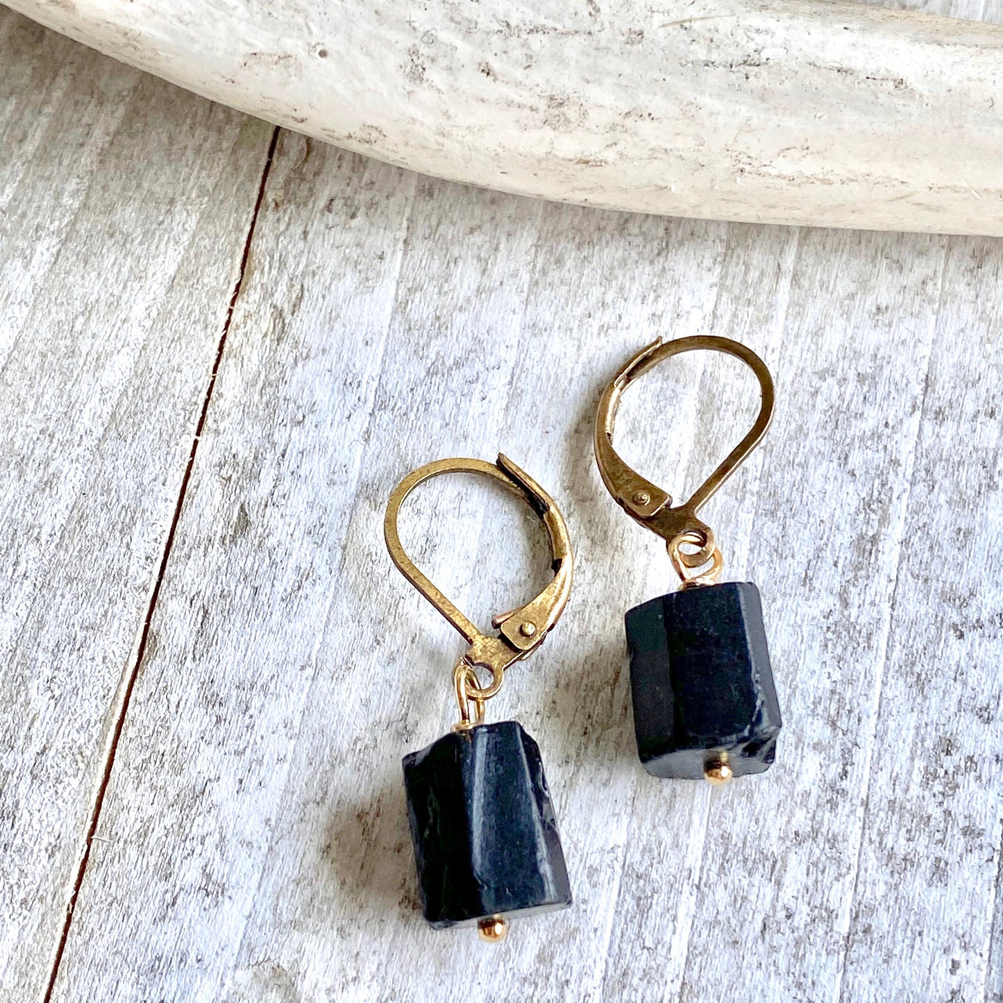 Benjin Black Tourmaline Earrings