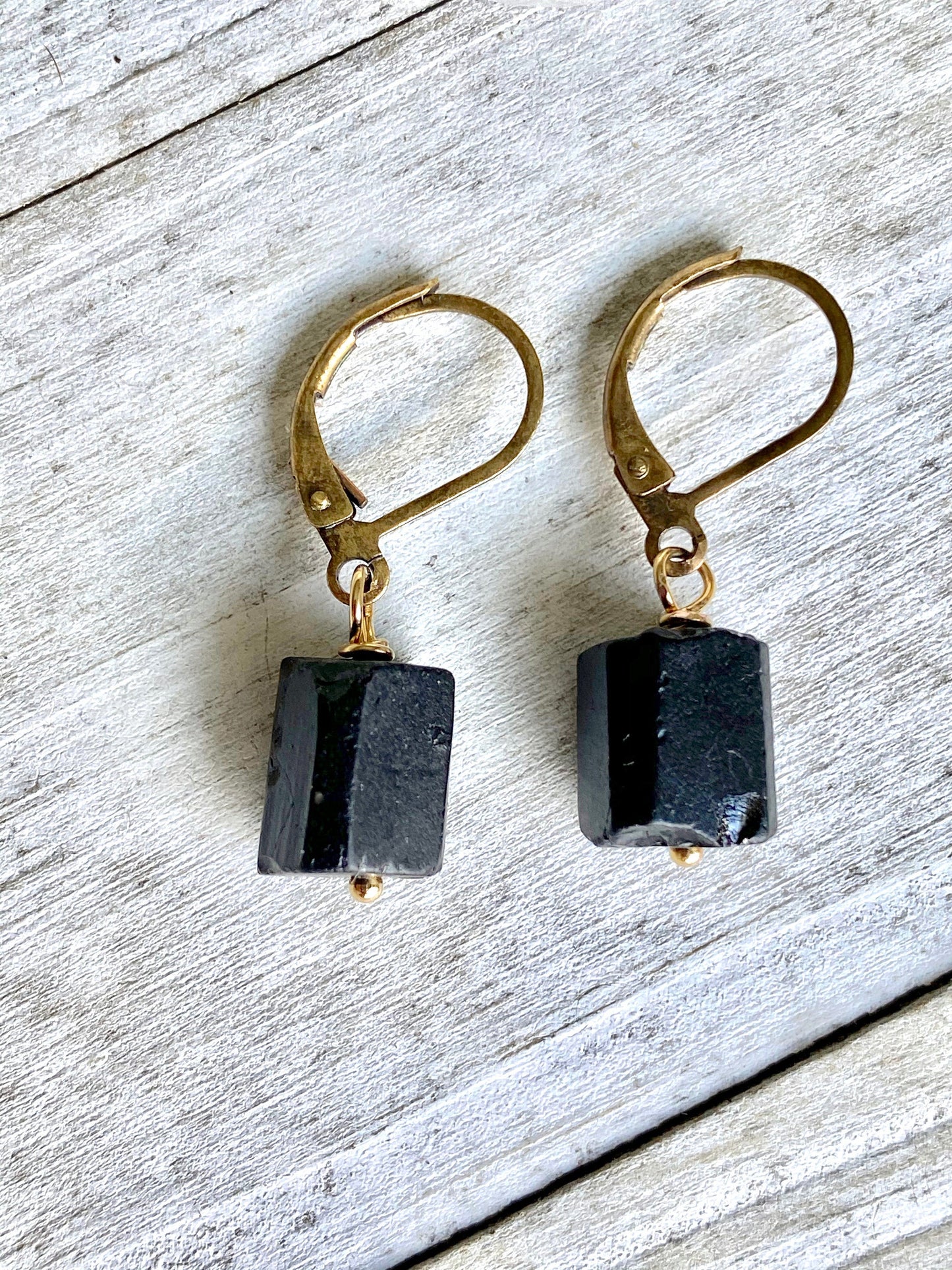 Benjin Black Tourmaline Earrings