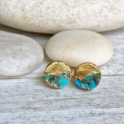 Tycho Turquoise Stud Earrings