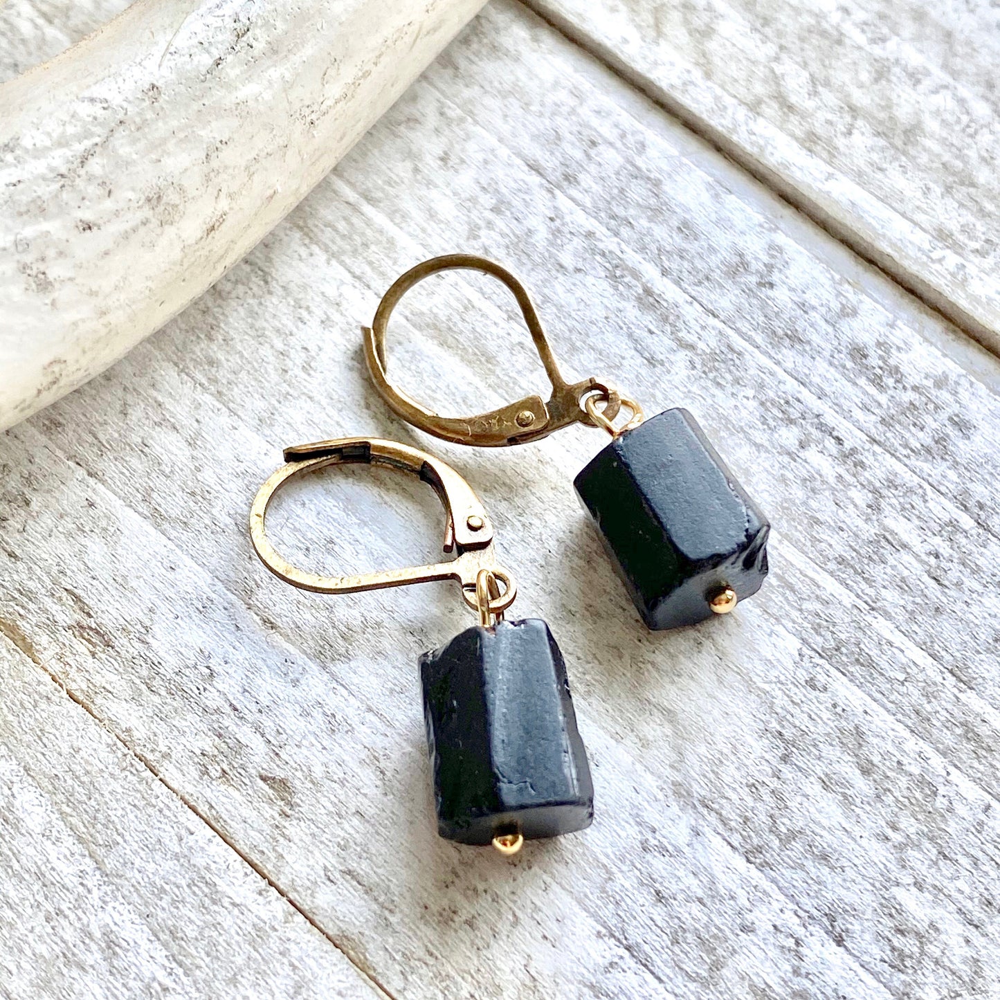 Benjin Black Tourmaline Earrings