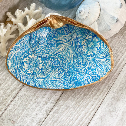 Blue Floral Ring Dish