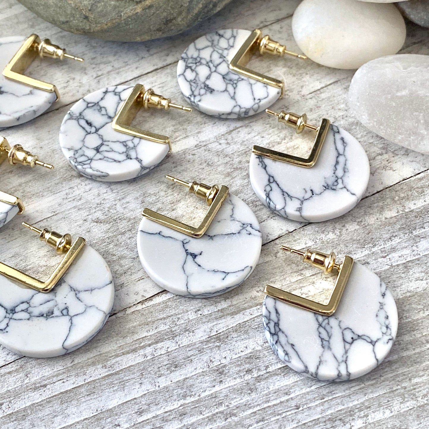 Michaelangelo Marble Earrings