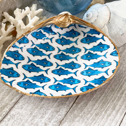 Blue Fish Ring Dish