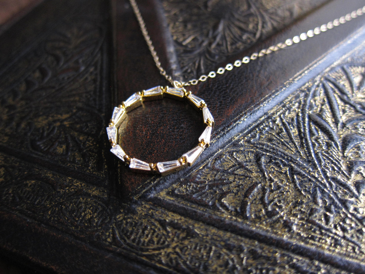 Eternia Crystal Circle Necklace