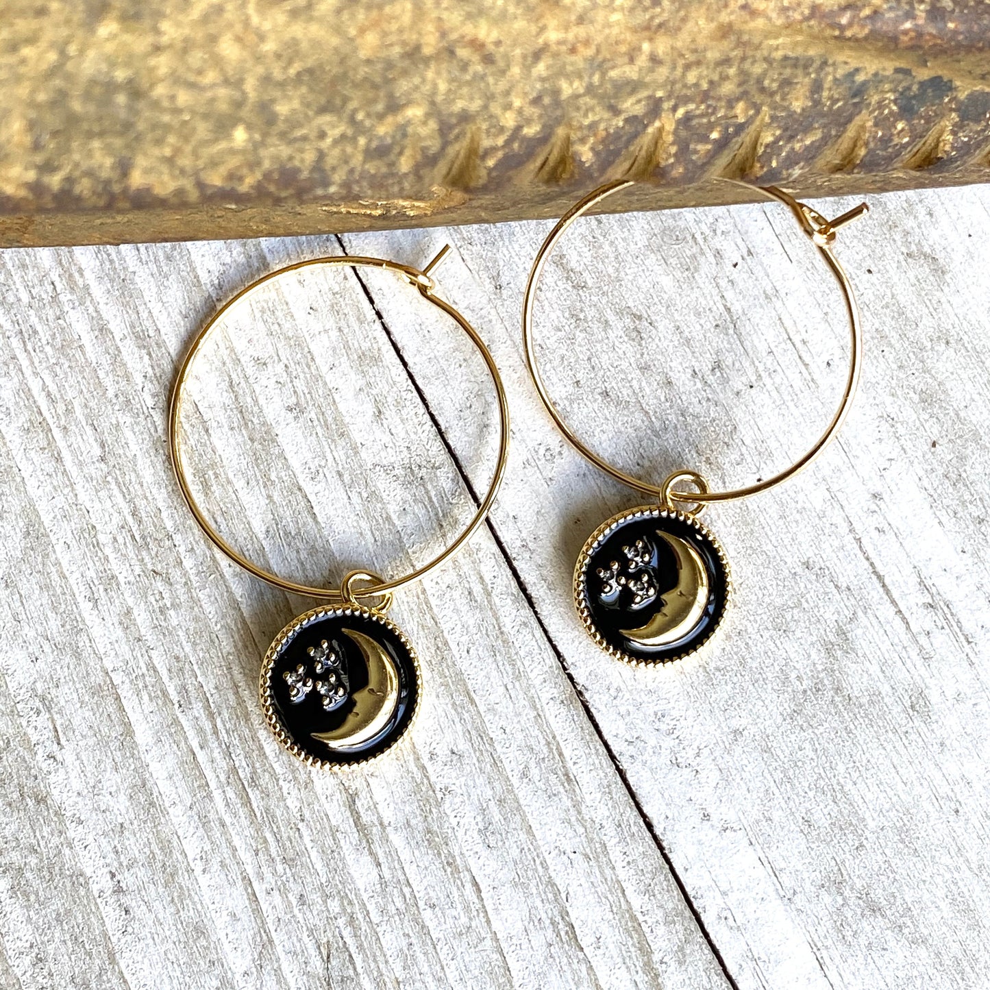 My Moon and Stars Celestial Hoops