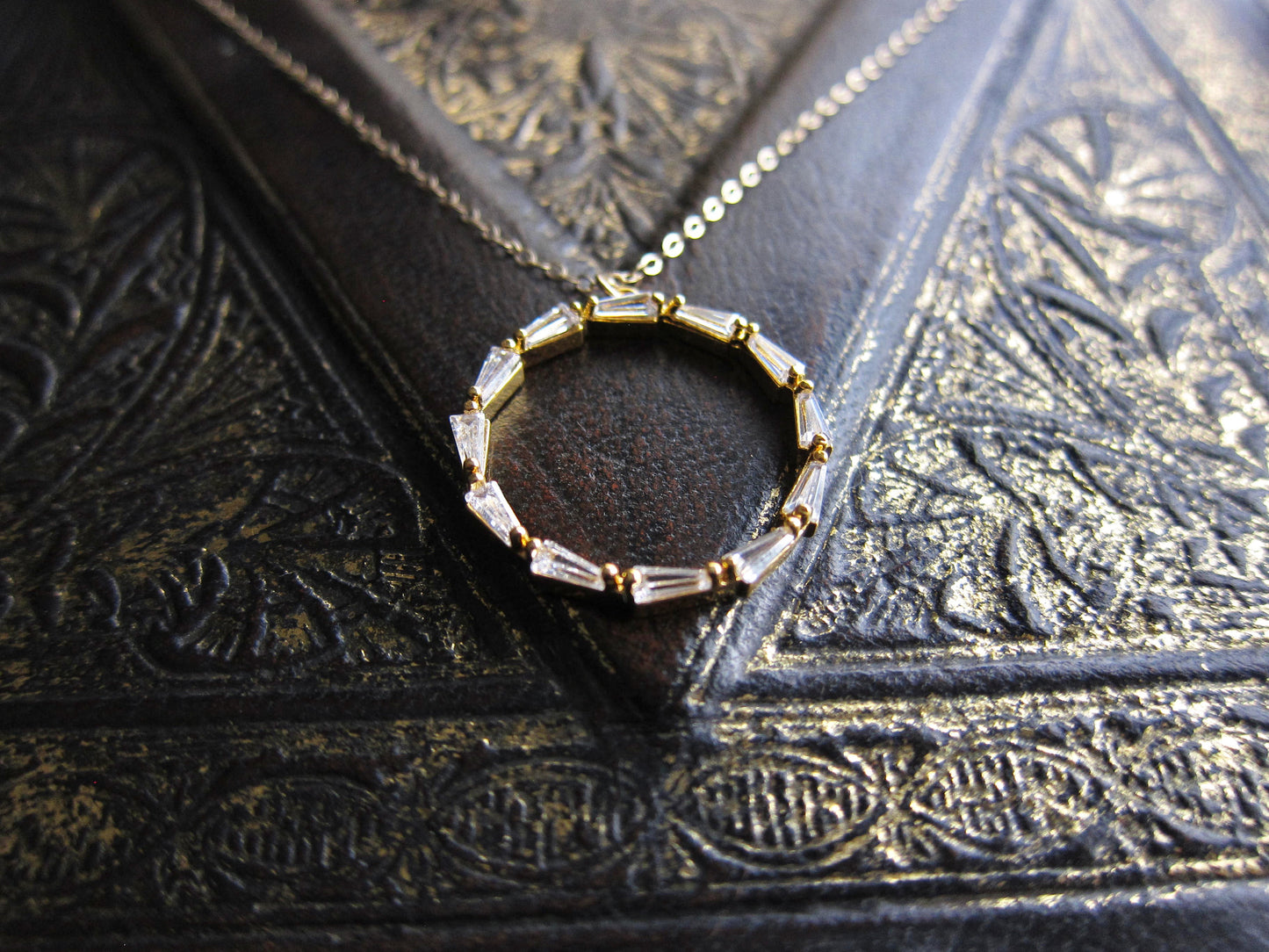 Eternia Crystal Circle Necklace