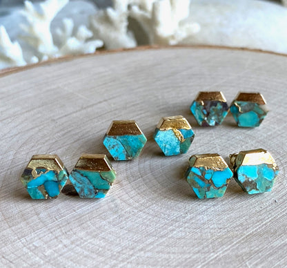 Telematry  Turquoise Stud Earrings