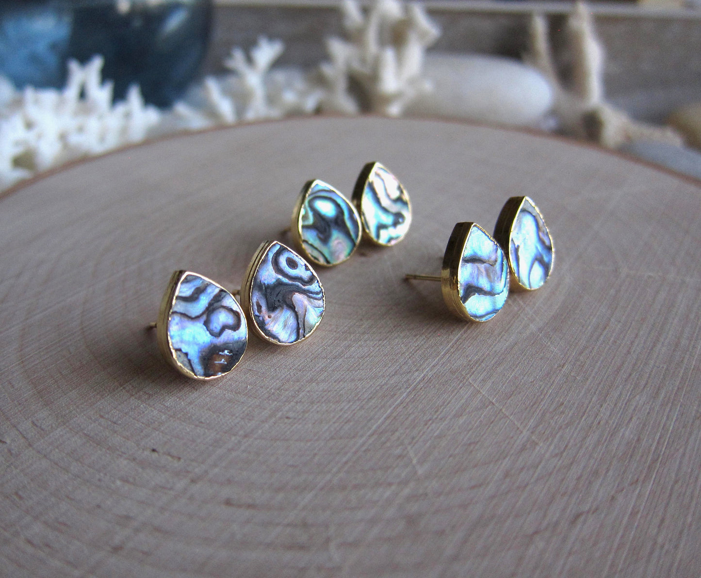 Pearlinka Abalone Shell Earrings