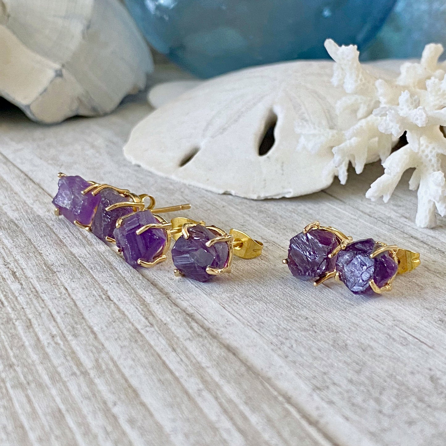 Dainty Amethyst Earrings