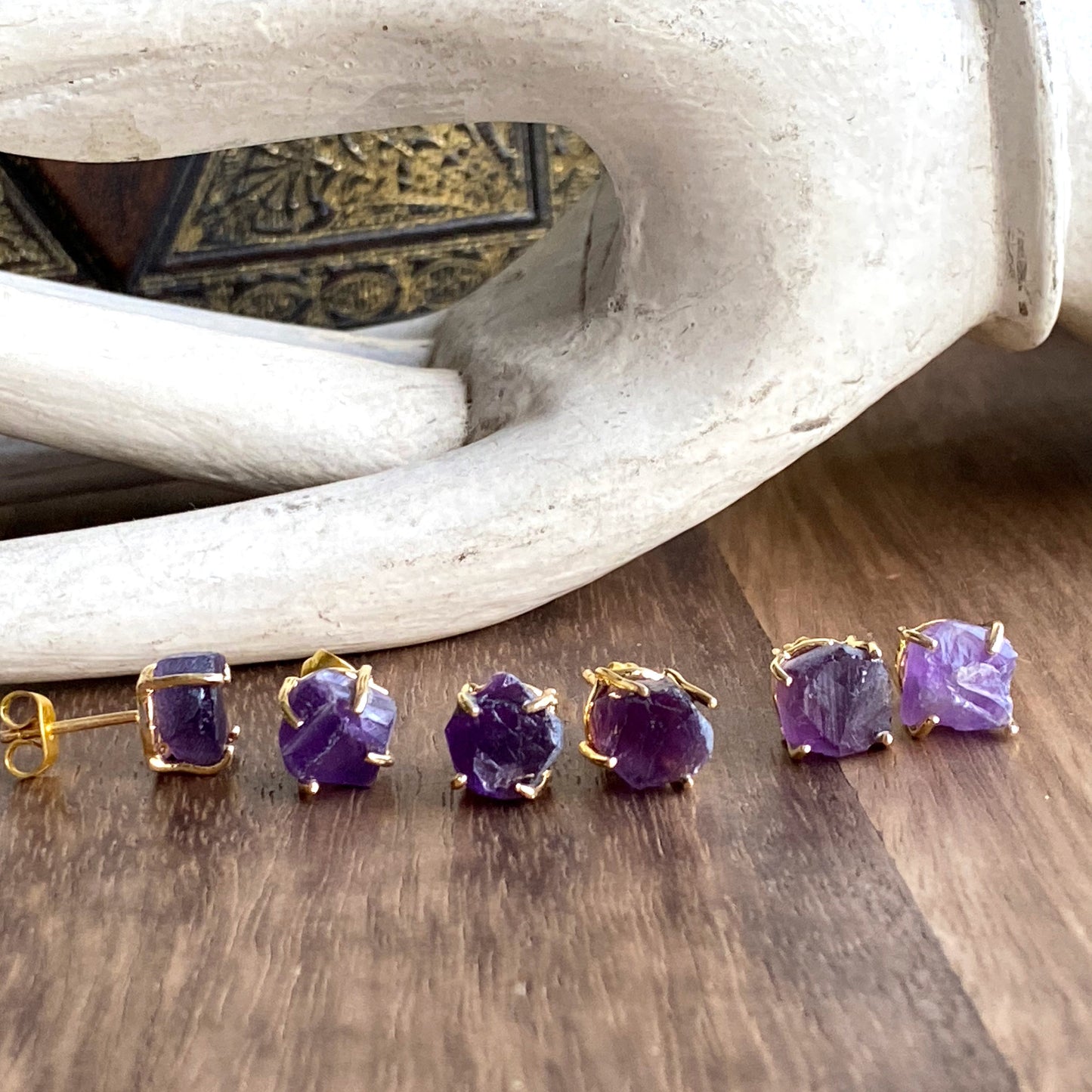 Dainty Amethyst Earrings