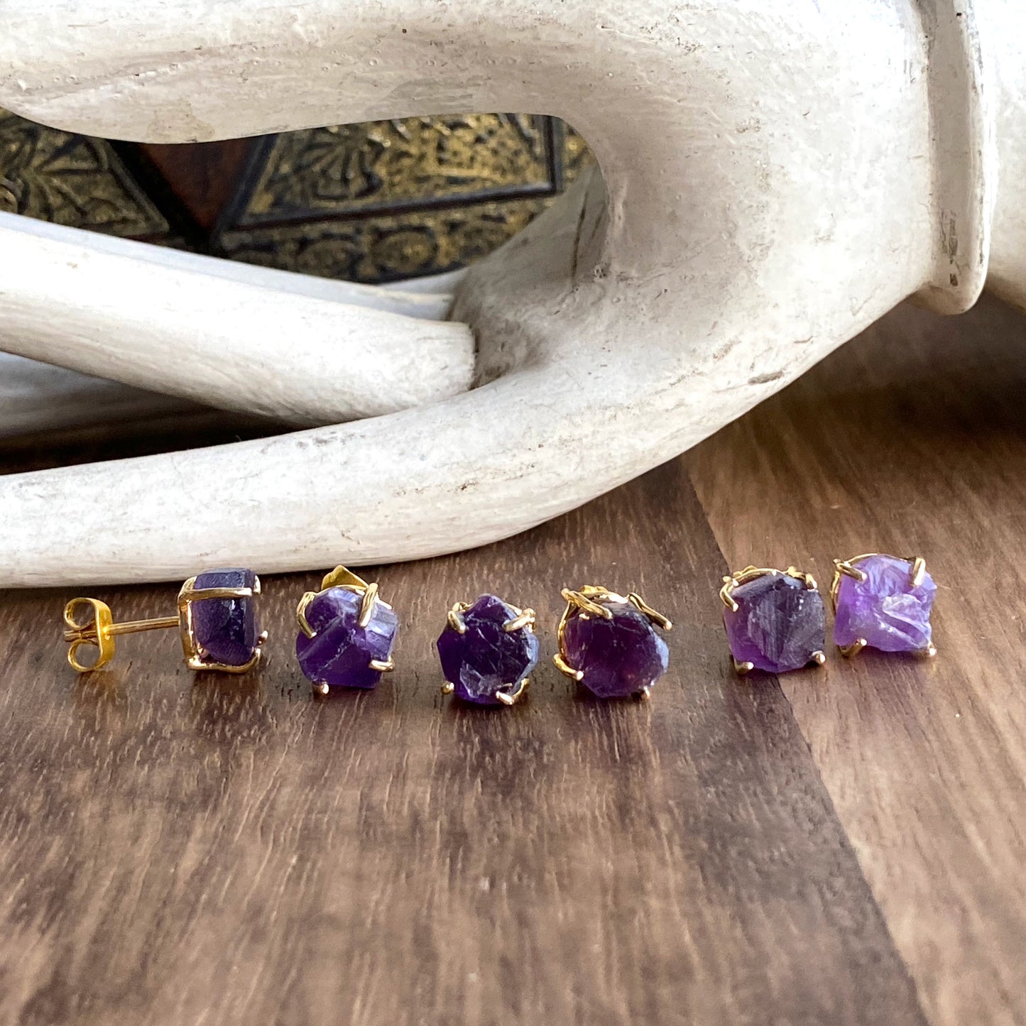 Dainty Amethyst Earrings