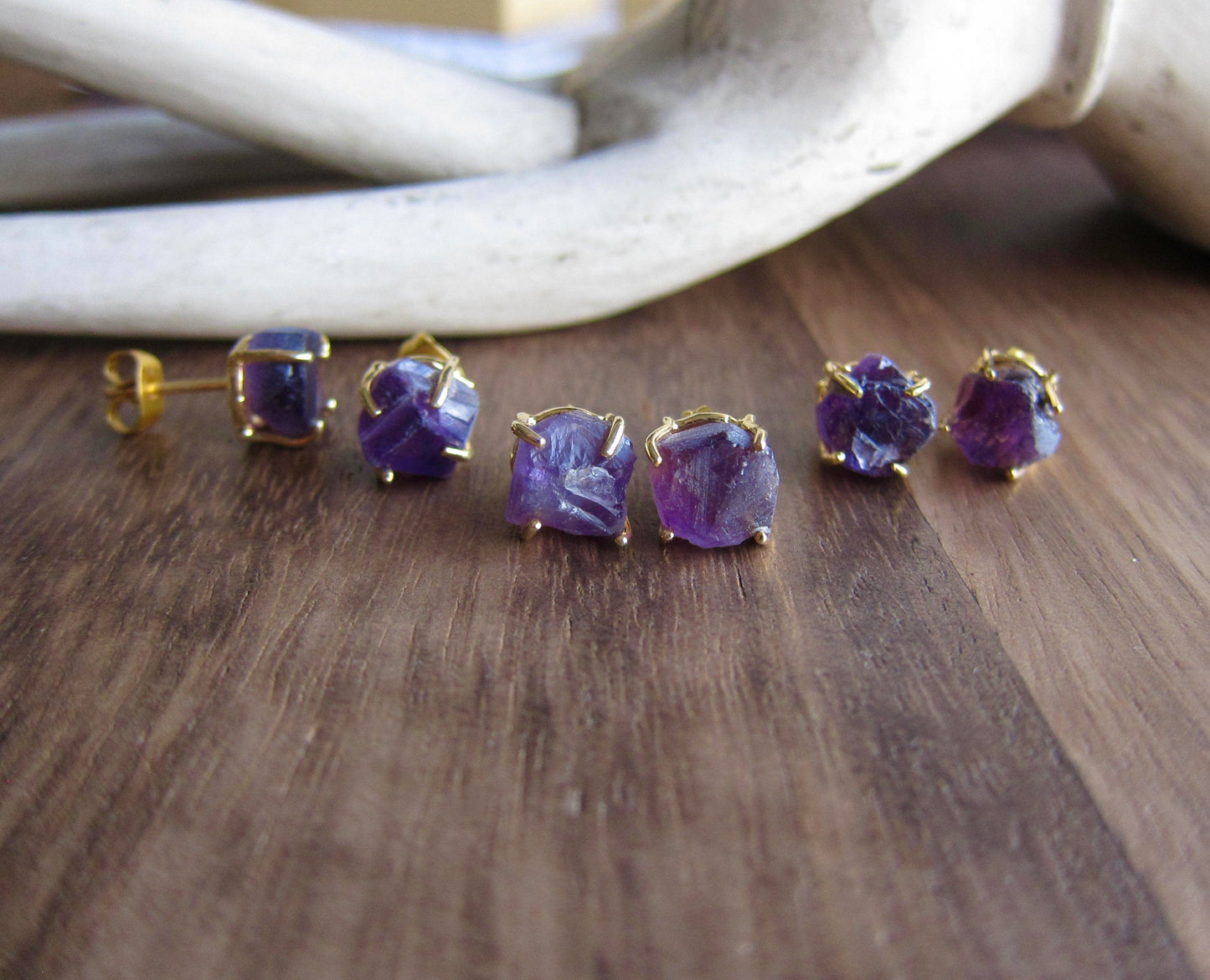 Dainty Amethyst Earrings