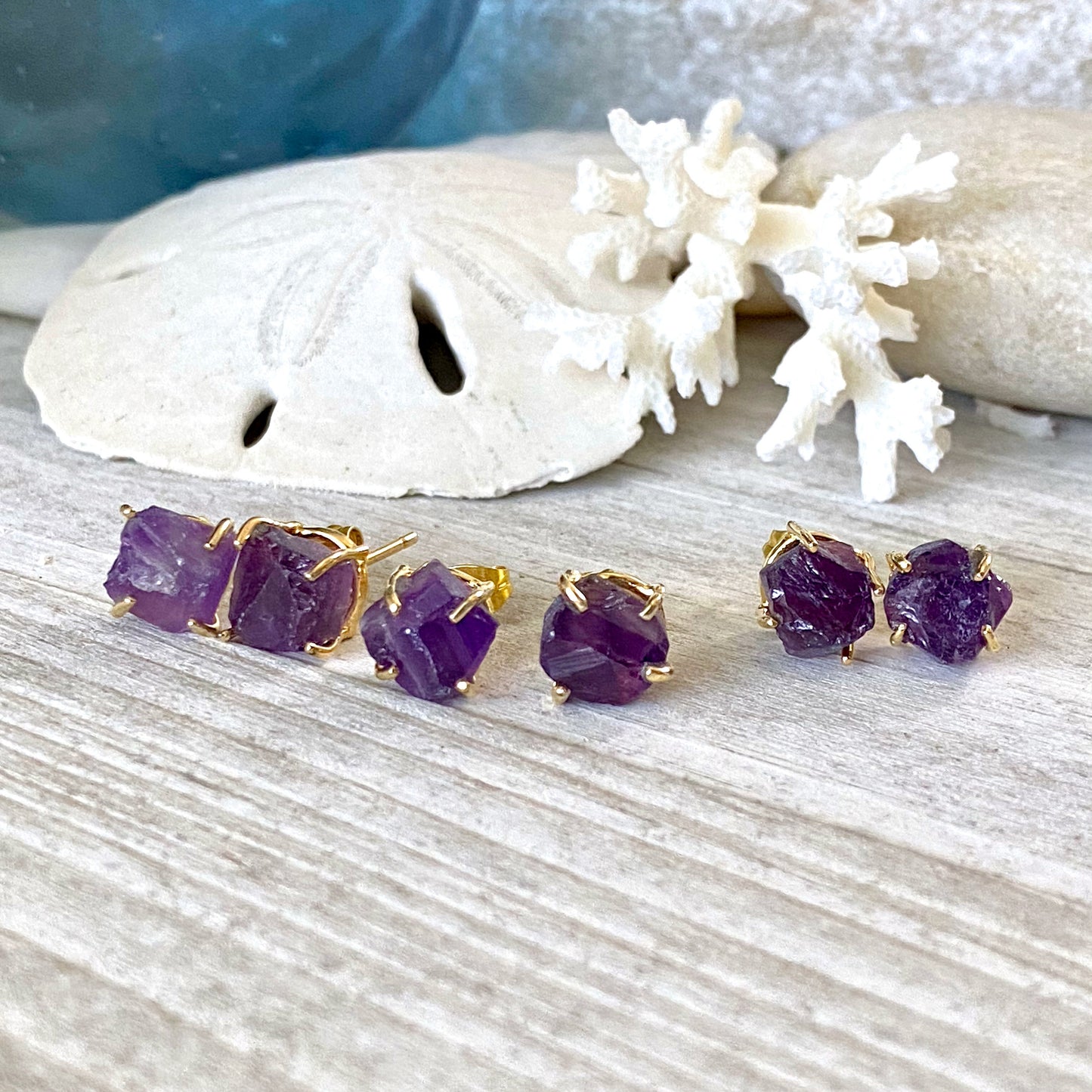 Dainty Amethyst Earrings